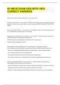 NY MPJE EXAM 2024 WITH 100&percnt; CORRECT ANSWERS