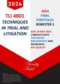 TLI4801 "MAY 2024 " FINAL PORTFOLIO -DUE 28 MAY 2024 - With Footnotes & BibliographyBuy Quality !!