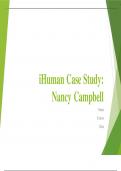 iHuman Case Study-Nancy Campbell iHuman Case Study with questions and answers