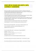OHIO MPJE EXAM 2024 WITH 100&percnt; CORRECT ANSWERS
