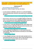NUR 2032C CARDIOVASCULAR EXAM QUESTIONS AND ANSWERS ,GUARANTEED SUCCESS,[GRADED A+.]