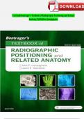 Test Bank Bontrager's Textbook of Radiographic Positioning and Related Anatomy, 9th Edition by John Lampignano LATEST UPDATE 20242025