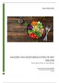 Profielwerkstuk Invloed van Vegetarisch eten op het Welzijn | VWO