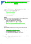 Nursing NR222 Final Exam 1. Questions & Answers