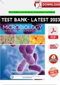 Test Bank Microbiology for the Healthcare Professional 2nd Edition VanMeter Questions & Answers with rationales (Chapter 1-25) ISBN:9780323320924 Complete