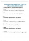 Revision Exam Study Guide &lpar;Topic 5&rpar; for PETE  1010 &lpar;Louisiana State University&rpar;