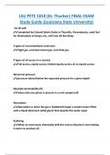 LSU PETE 1010 &lpar;Dr&period; Thurber&rpar; FINAL EXAM  Study Guide &lpar;Louisiana State University&rpar;
