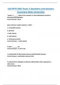 LSU PETE 2031 Exam 1 Questions and Answers  &lpar;Louisiana State University&rpar;