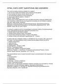 CPAN&comma; CAPA CERT QUESTIONS AND ANSWERS