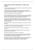 TEXAS REAL ESTATE PRINCIPLES 1 &lpar;PRACTICE EXAM&rpar;