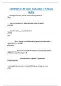 LSU ENVS 1126 Exam 1 (chapter 1-7) Study  Guide