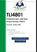 TLI4801 PORTFOLIO (QUALITY ANSWERS) Semester 1 2024