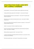 AFAA PRACTICE EXAM 2 2024 WITH 100&percnt; CORRECT ANSWERS