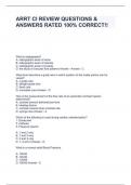 ARRT CI REVIEW QUESTIONS & ANSWERS RATED 100&percnt; CORRECT&excl;&excl;