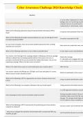 Cyber Awareness Challenge 2024 Knowledge Check Answers