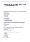 ARRT CI REVIEW LATEST QUESTIONS & ANSWERS GRADED A&plus;