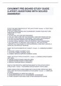 CI/HUMINT PRE-BOARD STUDY GUIDE (LATEST) QUESTIONS WITH SOLVED ANSWERS!!