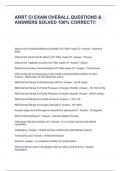 ARRT CI EXAM OVERALL QUESTIONS & ANSWERS SOLVED 100&percnt; CORRECT&excl;&excl;
