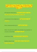 ACHE BOG Exam Sample Test -10 Questions with 100&percnt; Correct Answers &vert; Verified &vert; Latest Update &vert; 100&percnt; Pass