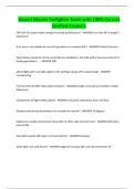 Airport Master firefighter Exam with 100&percnt; Correct Verified Answers