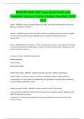 BSMCON NUR 2102 Exam Study Guide with Complete Solutions &vert;Latest Update Questions 2024- 2025
