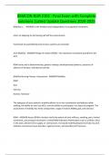 BSMCON NUR 2102 - Final Exam with Complete Solutions &vert;Latest Update Questions 2024-2025