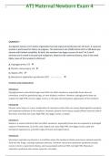 ATI Maternal Newborn Exam 4 questions with rationale