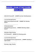 NBHWC EXAM STUDYGUIDE 2024-2024