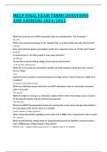 MECP FINAL EXAM TERMS QUESTIONS AND ANSWERS 2024&sol;2025