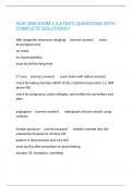NUR 3066 EXAM 3 &lpar;LATEST&rpar; QUESTIONS WITH COMPLETE SOLUTIONS&excl;&excl;