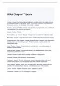 WRA Chapter 7 Exam with correct Answers