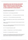 ORNAMENTAL AND TURF PESTICIDE APPLICATORS NEWEST EXAM WITH ACTUAL QUESTIONS AND