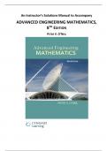 Official&copy; Solutions Manual for Advanced Engineering Mathematics&comma; O&lowbar;Neil&comma;8e