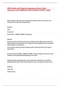 HESI Health and Physical Assessment Exam Study Questions with COMPLETE SOLUTIONS &lpar;LATEST 2024&rsqb;