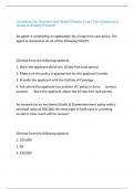 Final Exam - Louisiana Life and Health &lpar;Questions & Answers&rpar; Solved 100&percnt; Correct&excl;&excl;