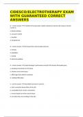 CIDESCO&sol;ELECTROTHERAPY EXAM WITH GUARANTEED CORRECT ANSWERS