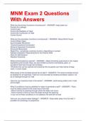 MNM Exam 2 Questions With Answers