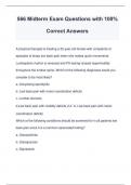 566 Midterm Exam Questions with 100&percnt; Correct Answers