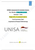 IOP2601 Assignment 4 (Complete Answers) EXTENDED to 30 May 2024- Semester 1/2024 [UNISA]