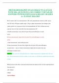 HESI RADIOGRAPHY EXAM 2024&sol;ACTUAL EXAM WITH 200&plus; QUESTIONS AND CORRECT DETAILED ANSWERS WITH RATIONALES&sol;ALREADY GRADED A&plus; &sol;LATEST 2024-2025