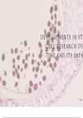 Developments in Stem Cell Research Over Time and its Impact