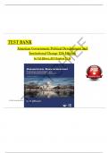 Test Bank for American Government Political Development and Institutional Change 12th Edition By Cal Jillson