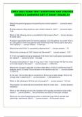CWEA 2024 EXAM TEST QUESTIONS AND VERIFIED CORRECT ANSWERS GET IT RIGHT GRADE A&plus;
