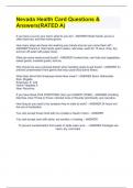 Nevada Health Card Questions & Answers&lpar;RATED A&rpar;