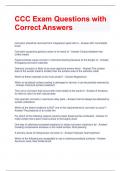 CCC Exam Questions with Correct Answers