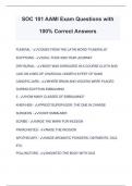 SOC 101 AAMI Exam Questions with 100% Correct Answers