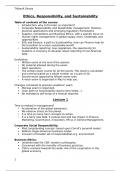 Resume -  Ethics, Responsibility, and Sustainability (HMA64a)