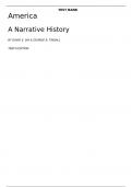 Download the official test bank for America A NARRATIVE HISTORY,Tindall,10e