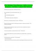 ITLS Written Final Review &vert; 100&percnt; Correct Answers &vert; Verified &vert; Latest 2024 Version