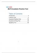 IELTS PRACTICE MATERIALS ACADEMIC TEST QUESTIONS AND CORRECT ANSWERS